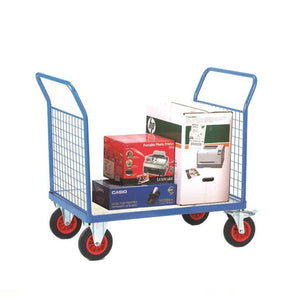 Fort Galvanised Platform Trucks with Double Mesh End