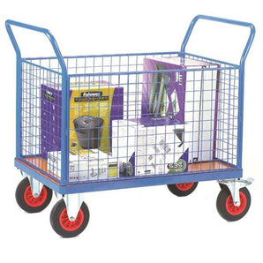 Fort Plywood Platform Trucks with Four Mesh Sides