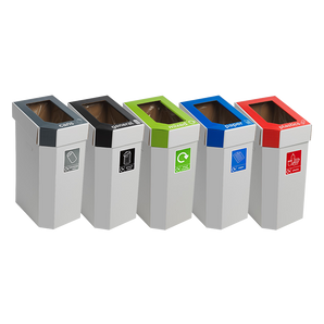 Cardboard Recycling Bins - Set of 5