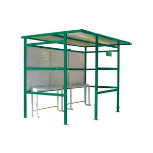 Traditional Smoking Shelters - Perforated Steel Sides